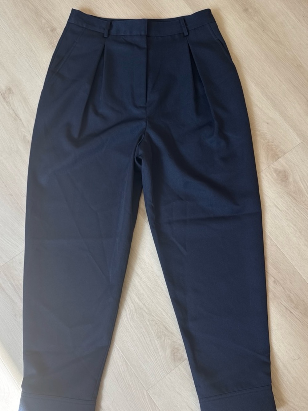 Tibi Women’s Dark Navy Pleated Dress Pants